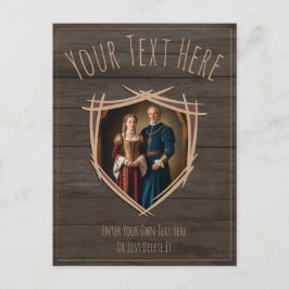 Rittermatte von Waffen Mittelalterliches Altes Vin Postkarte