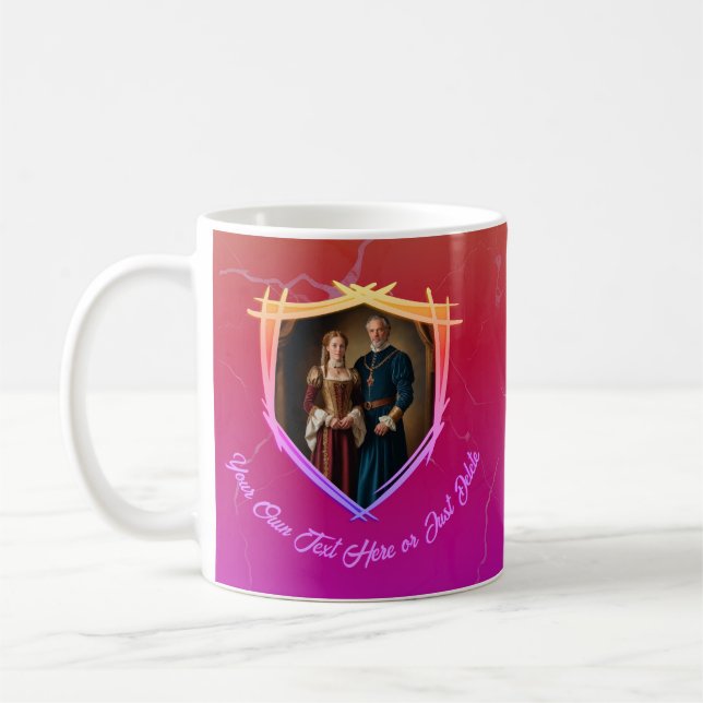Rittermatte von Waffen Mittelalterliches altmodisc Kaffeetasse (Links)