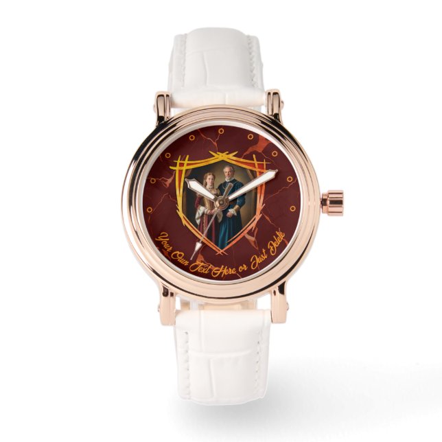 Rittermütze - mittelalterliches Geschenk Armbanduhr (Vorderseite)