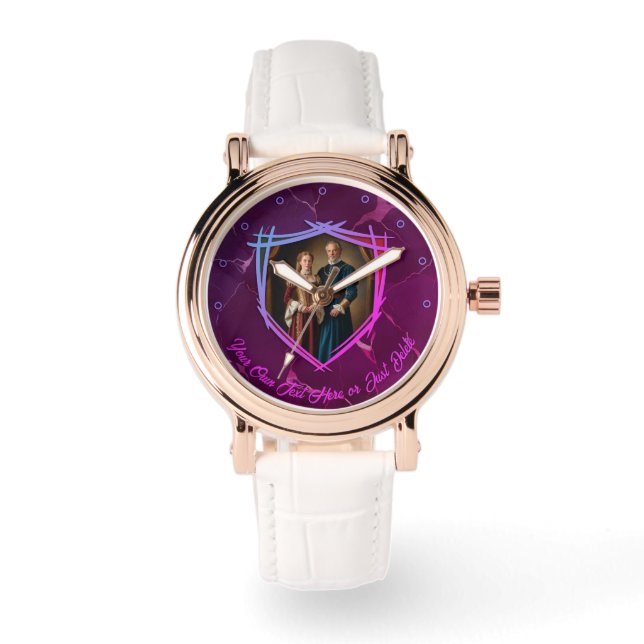 Rittermütze - mittelalterliches Geschenk Armbanduhr (Vorderseite)