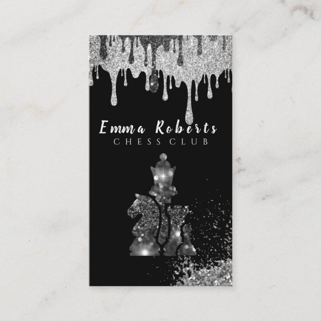 Ritterschach-Stück - Imitate Silberstreifen  Visitenkarte (Vorderseite)