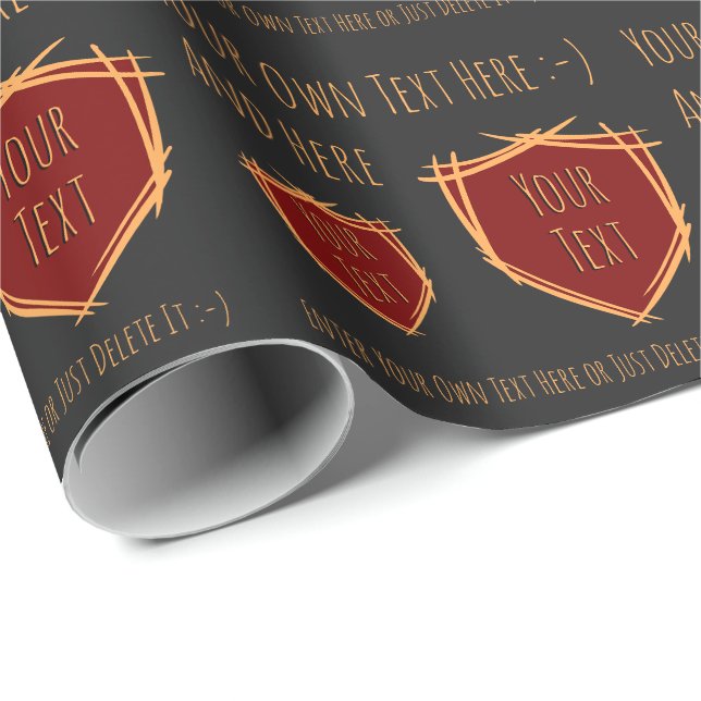 Ritterschild. Wappen. Abzeichen für die Sicherheit Geschenkpapier (Rolleneckpunkt)