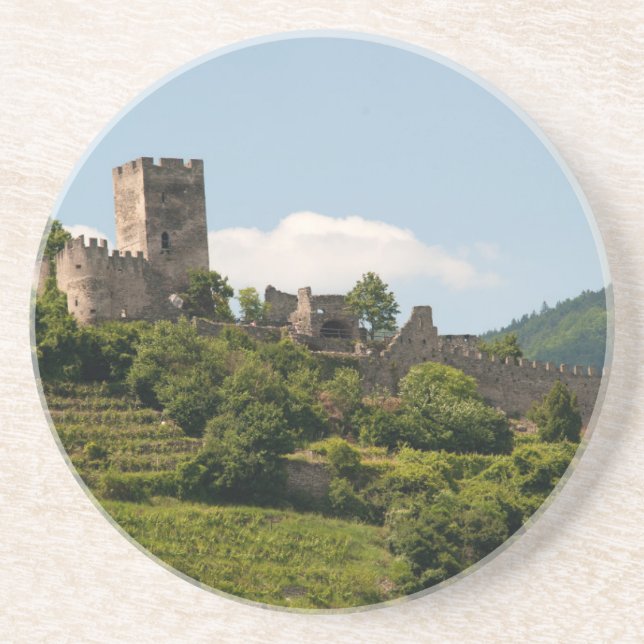 Ritterschloss in Wachau Österreich Getränkeuntersetzer (Vorne)
