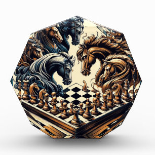 Ritterspiel - Schach trifft Fantasie Fotoblock