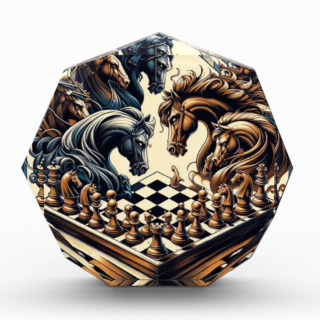 Ritterspiel - Schach trifft Fantasie Fotoblock (Vorderseite)