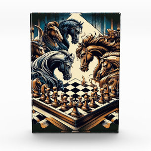 Ritterspiel - Schach trifft Fantasie Fotoblock