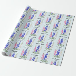 Ritterspornblumen im Juli Geschenkpapier