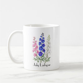 Ritterspornblumen im Juli Kaffeetasse