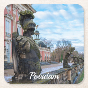 Ritterstatuen in Potsdam Rechteckiger Pappuntersetzer