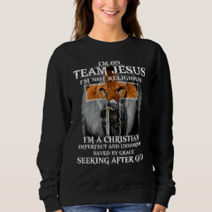 Rittertemplar Iu2019m auf Team Jesus Iu2019m Nicht Sweatshirt