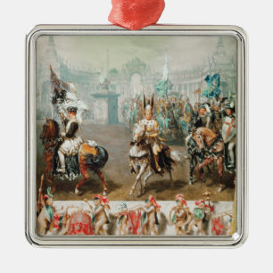 Ritterturnier Silbernes Ornament