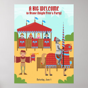Ritterturnier zum Geburtstag Poster