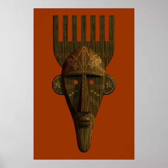 Ritual African Mask Poster (Vorne)