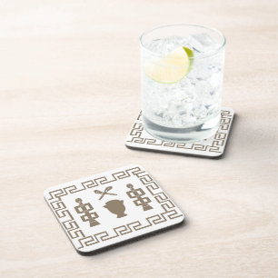 Ritual des afrikanischen Stammeskriegers Getränkeuntersetzer