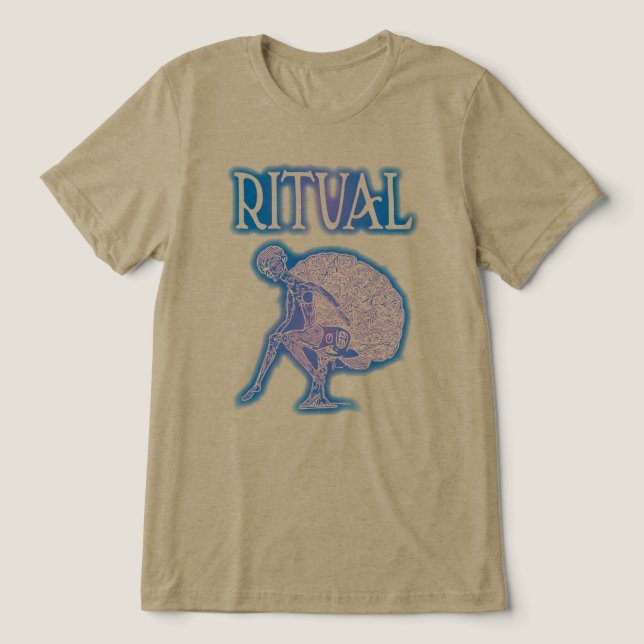 Ritual verblasst Tri-Blend shirt (Design Vorderseite)