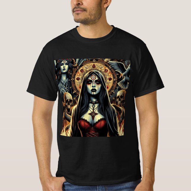 Rituales de lo Oculto: La Dama de las Sombras T-Shirt (Vorderseite)