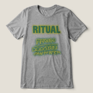 Rituelle Graffiti-Glanz Tri-Blend Shirt