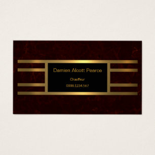 Ritzy Unique Elegant Red Grunge Chauffeur