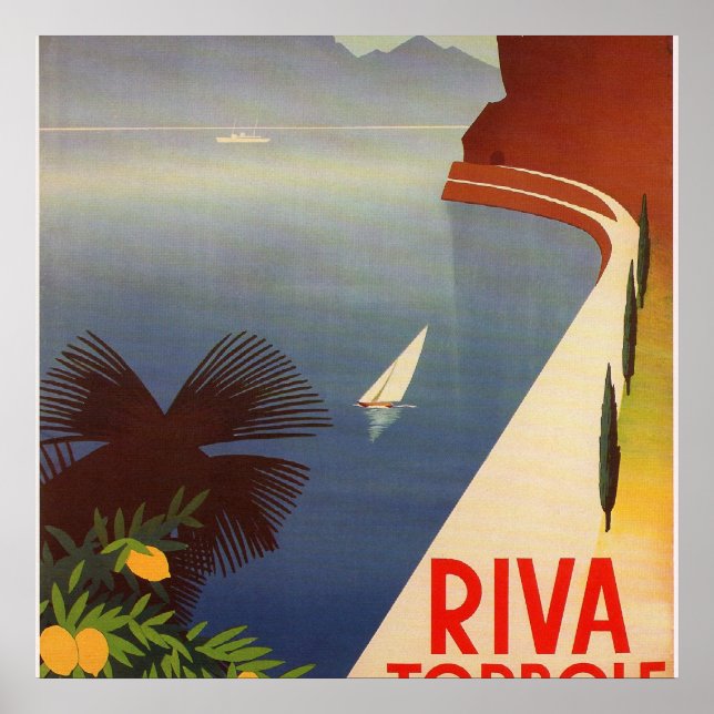 Riva Torbole, Lago di Garda Poster (Vorne)