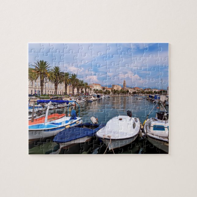 Riva Ufergegend, Spalte, Kroatien Puzzle (Horizontal)