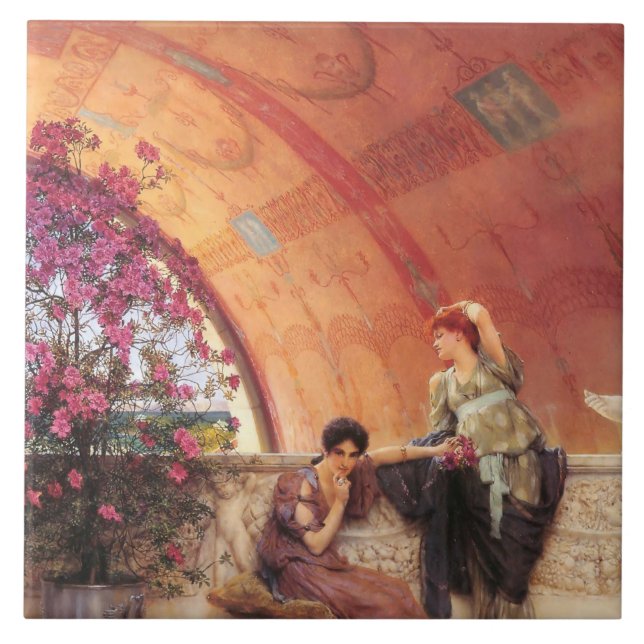 Rivalen von Frauen (von Sir Lawrence Alma-Tadema) Fliese (Vorderseite)