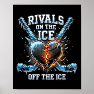 Rivalen zu Verliebten Hockey-Romanze Booktok-Klisc Poster