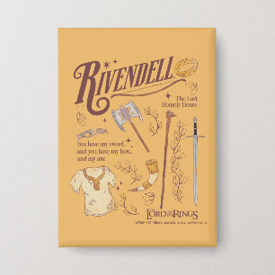 RIVENDELL™ Aquarell-Collage-Grafik Button