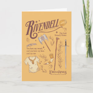 RIVENDELL™ Aquarell-Collage-Grafik Karte