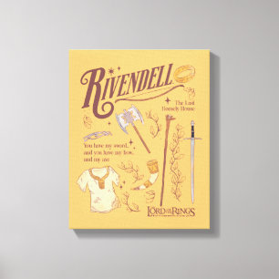 RIVENDELL™ Aquarell-Collage-Grafik Leinwanddruck
