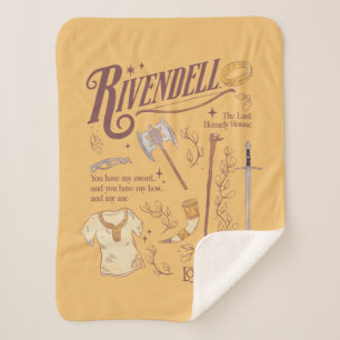 RIVENDELL™ Aquarell-Collage-Grafik Sherpadecke