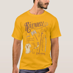 RIVENDELL™ Aquarell-Collage-Grafik T-Shirt