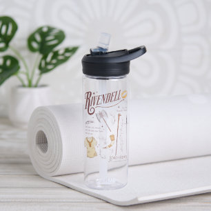 RIVENDELL™ Aquarell-Collage-Grafik Trinkflasche