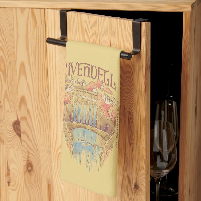 RIVENDELL™ Fellowship Wasserfarben-Illustration Geschirrtuch (Drittel gefaltet)