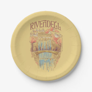 RIVENDELL™ Fellowship Wasserfarben-Illustration Pappteller