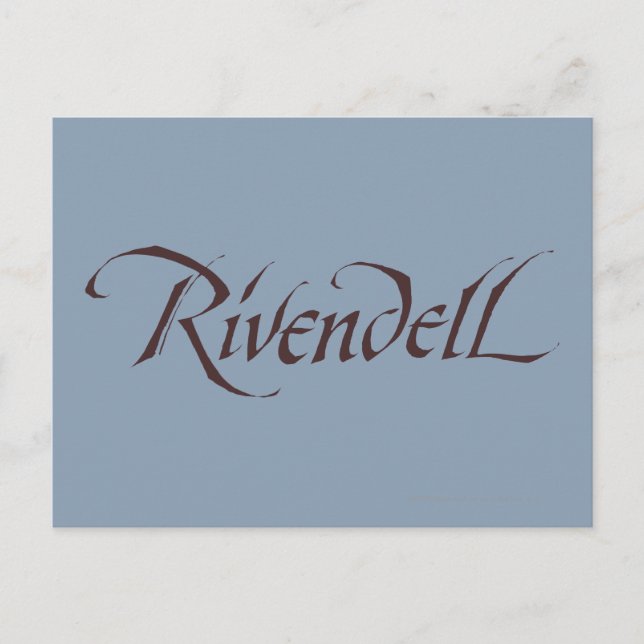 Rivendell Name Solid Postkarte (Vorderseite)