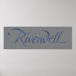 Rivendell Name Textured Poster