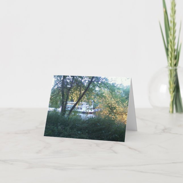 River Boat Note Karte (Vorderseite)