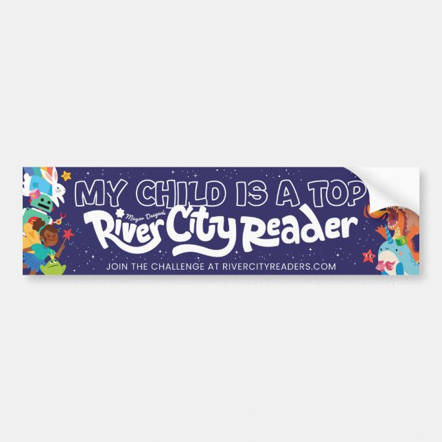 River City Readers Bumper Sticker Autoaufkleber (Vorne)
