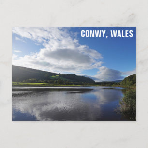 River Conwy Wales Welsh Travel Foto Postkarte