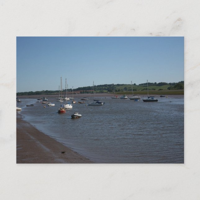 River Exe, Topsham, Devon, UK Postkarte (Vorderseite)