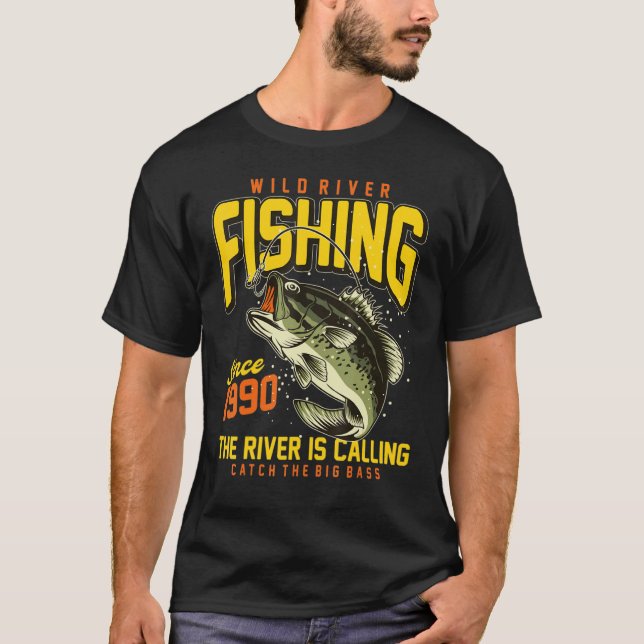 River Fishing Sie zu Nah T-Shirt (Vorderseite)