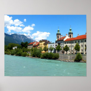 River Inn in Innsbruck Poster