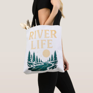 River Is Life Tote Bag - Natur Inspiriert Zubehör