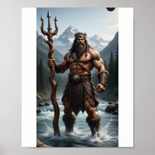 River King Trident Berg Krieger Poster