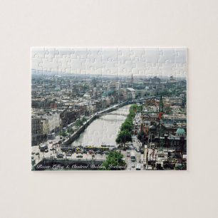 River Liffey puzzle, Dublin City Ireland panorama Puzzle