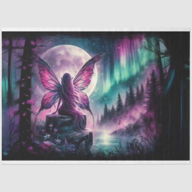 River Moon Fairy Tissue Paper Seidenpapier (Vorderseite)