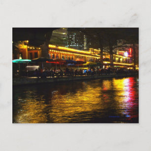 River Night Life Postkarte