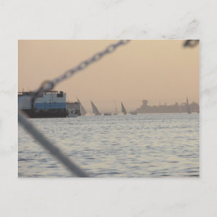 River Nile Sunset - Ägypten Postkarte
