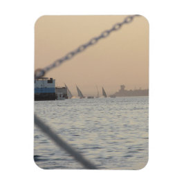 River Nile Sunset Flexible Foto Magnet