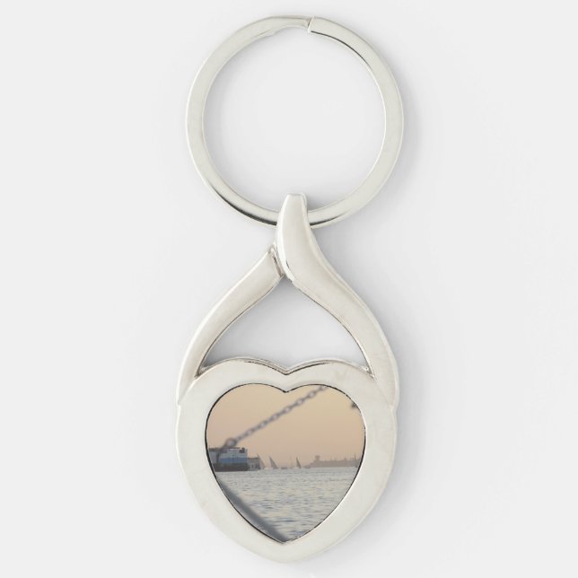 River Nile Sunset Metal Key Ring Schlüsselanhänger (Vorderseite)